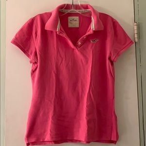 🌷 Hollister Hot Pink Polo